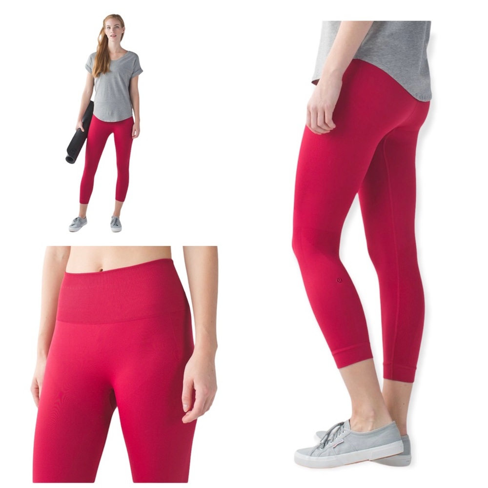 Lululemon Zone In Tight Cranberry